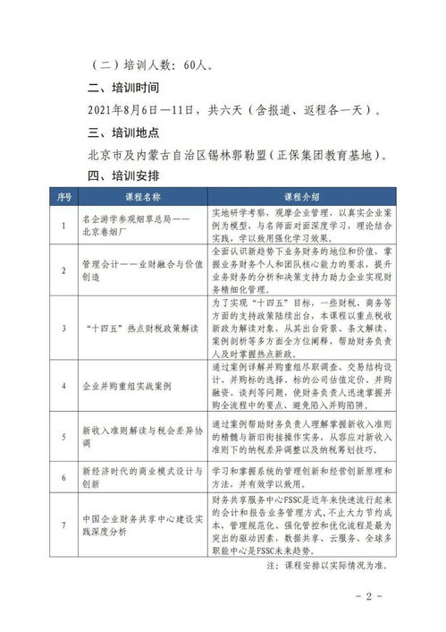 培訓(xùn)報名丨高級財務(wù)管理人員素質(zhì)提升研修班（企業(yè)類）——非學(xué)歷短期企業(yè)內(nèi)部管理培訓(xùn)招生簡章